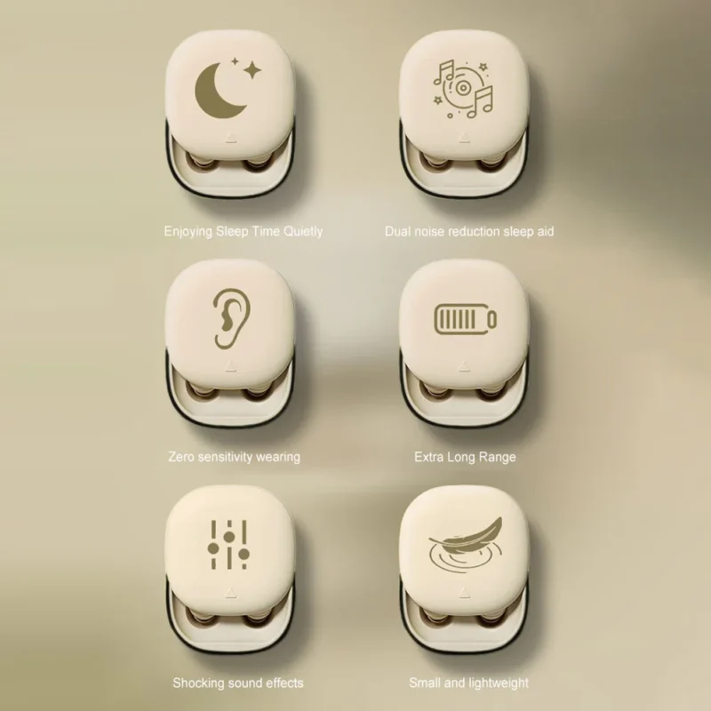 Wireless Sleep Invisible Earbuds In Ear Bluetooth 5.3 HiFi Sound Stereo Sports Earphones Noise Reduction Headset - 图片 5