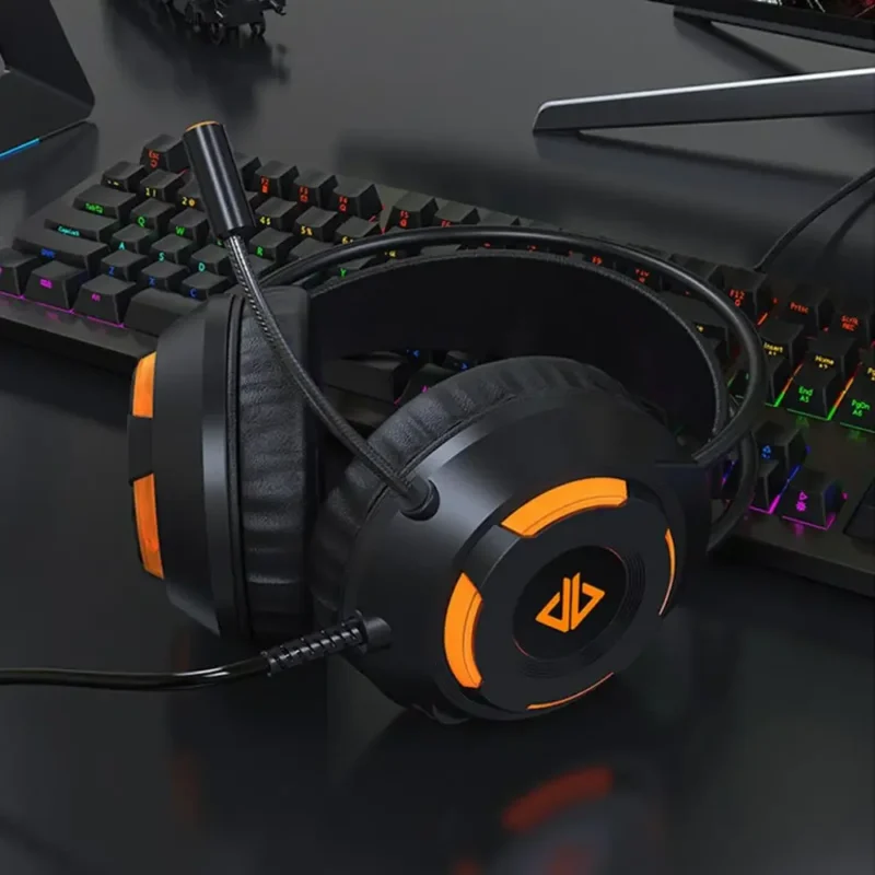 Gamer Gaming Headset Noise Cancelling Headphones with Mic 7.1 Surround Stereo Sound Earphones - 图片 4