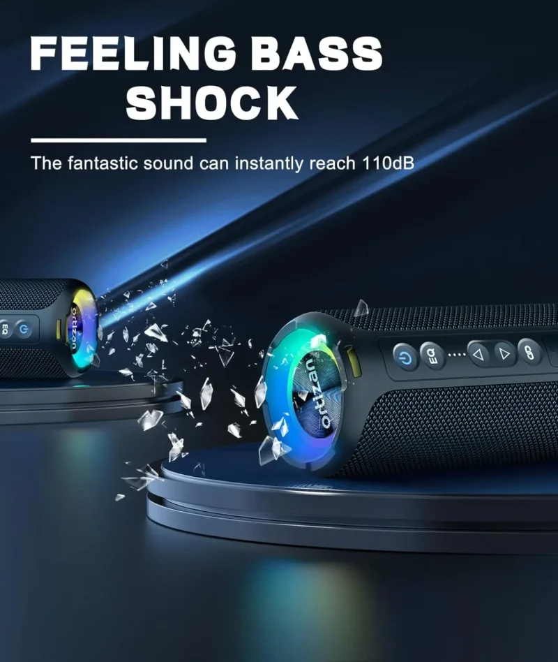 40W Wireless Bluetooth Speaker IPX7 Waterproof Powerful Sound Portable Party Outdoor Speaker with 30H Battery TWS Mode RGB Light - 图片 5