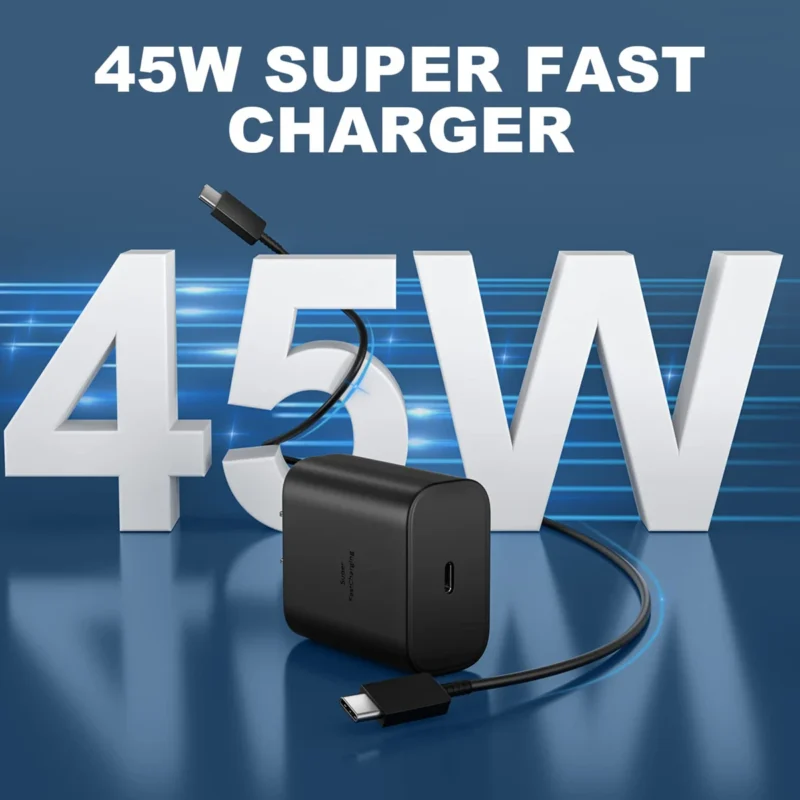 45W Super Fast Charger USB C Cable Phone Type C Fast Charging Wall Adapter - 图片 2