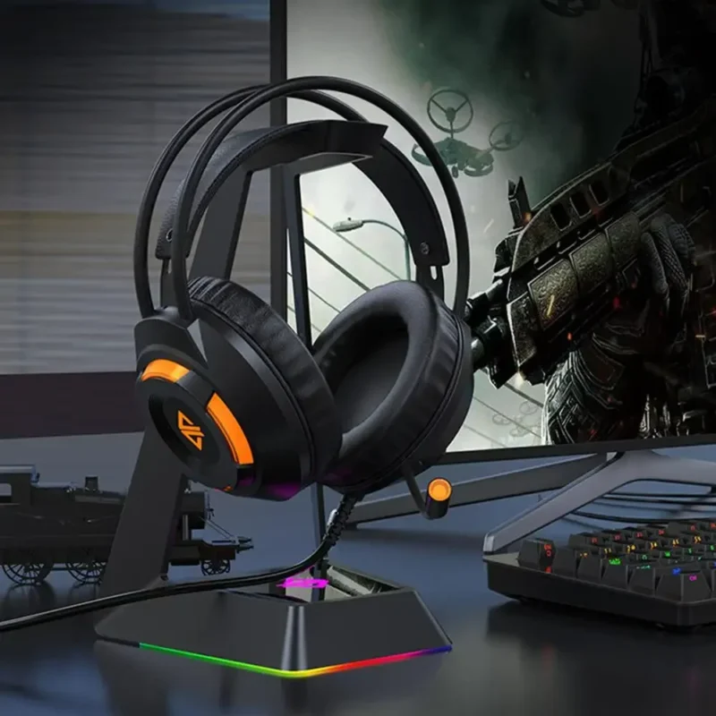 Gamer Gaming Headset Noise Cancelling Headphones with Mic 7.1 Surround Stereo Sound Earphones - 图片 5