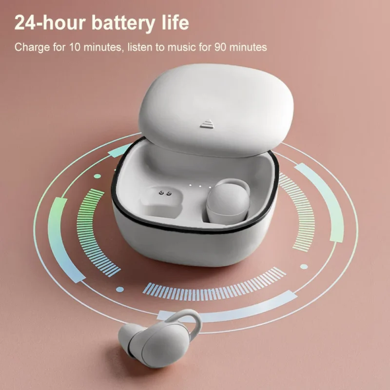Wireless Sleep Invisible Earbuds In Ear Bluetooth 5.3 HiFi Sound Stereo Sports Earphones Noise Reduction Headset - 图片 4