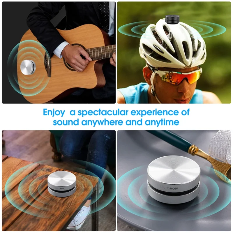 1 Pack Wirelessly BT Speaker Bone Conduction Speakers Mini Portable Loud Stereo Sound Built-in Mic Sound Box - 图片 4